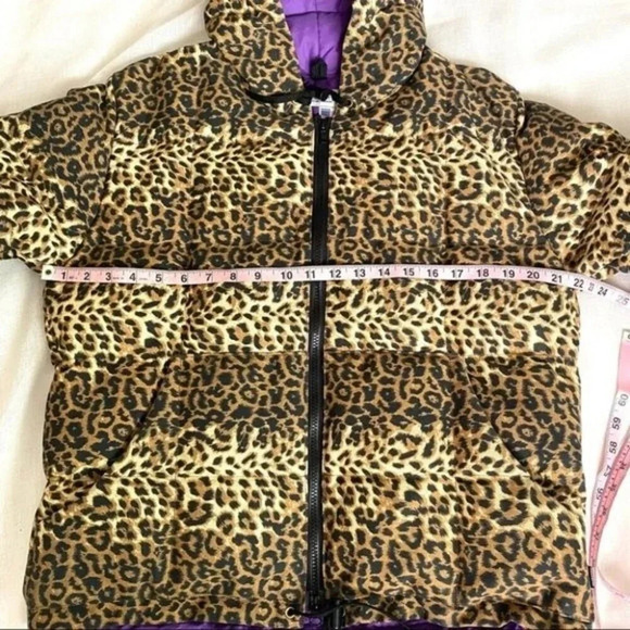 CONCEPTS Men’s GOOSE DOWN Puffer Hooded Jacket Leopard Print Size M - Picture 2 of 15